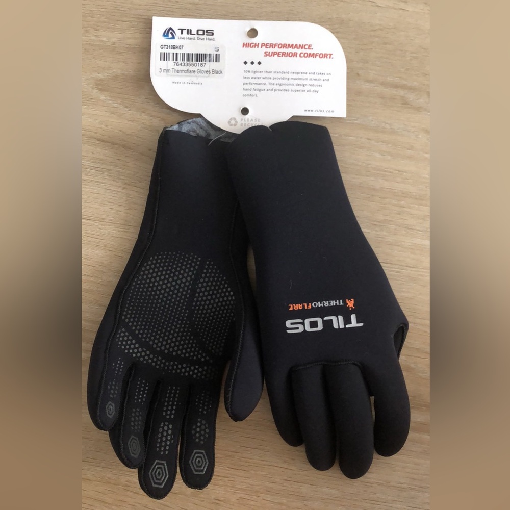 TILOS GLOVES NEW 3mm size small